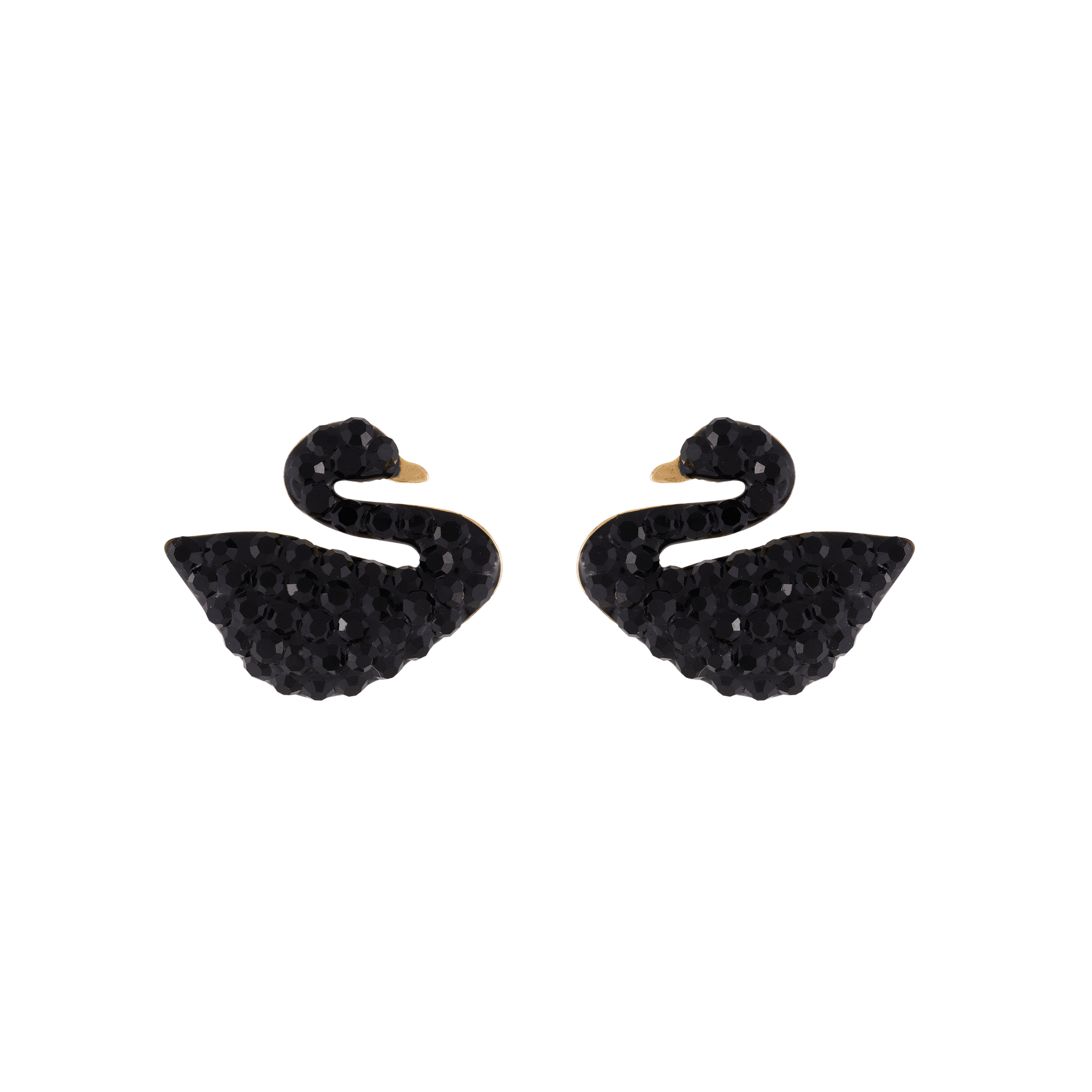 Signed Swarovski swan Mark Bombé Crystal Clip on Earrings - Etsy